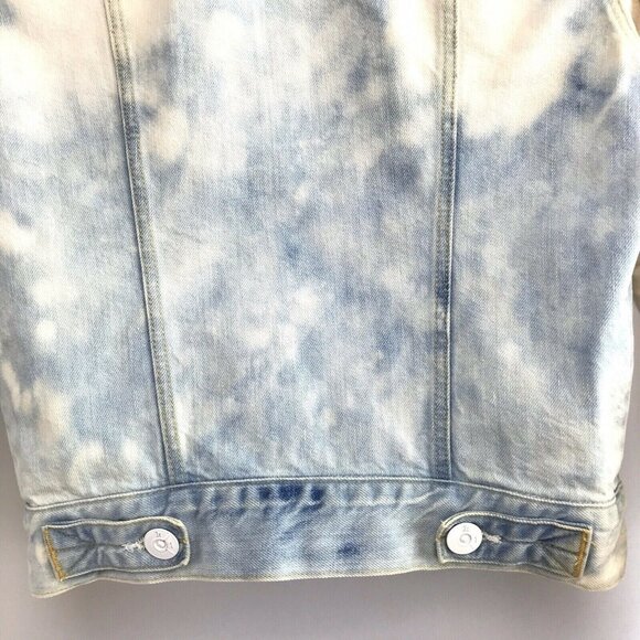 3x1 Womens Tie Dye Denim Jean Jacket Size XS White Buttons - Picture 7 of 7